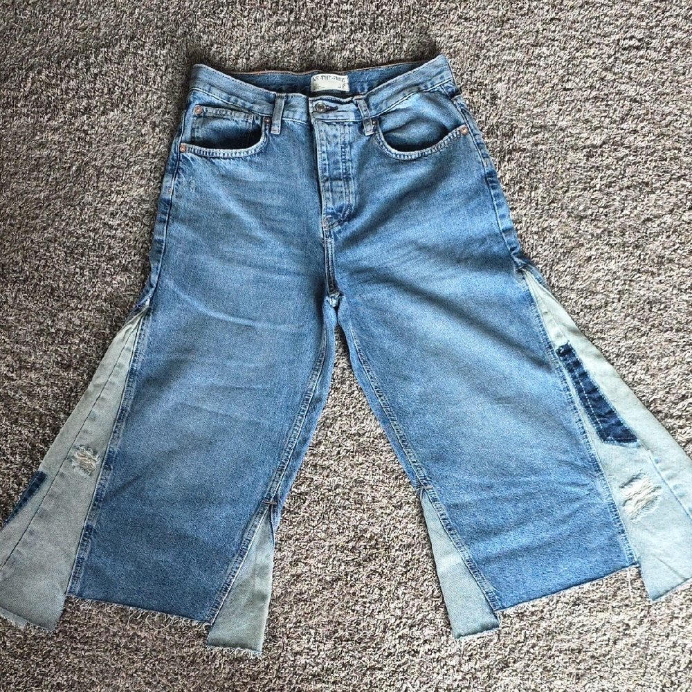 Free People Light Blue Flare Jeans